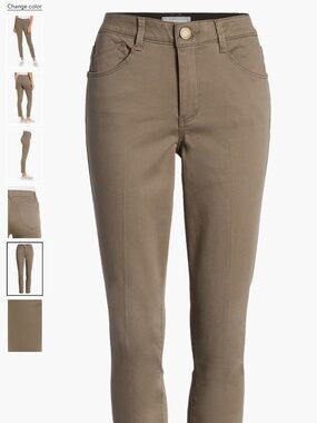 Wit & Wisdom Ab’solution High Waist Ankle Skinny Pant in Size 8 - Brindle Olive